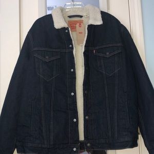 Levi Strauss denim Sherpa jacket